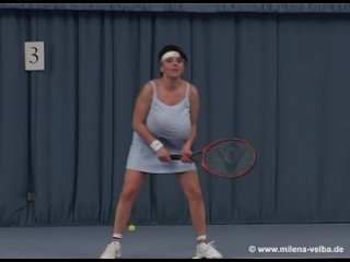milena velba - tennis remastered monster tits big ass natural tits mature